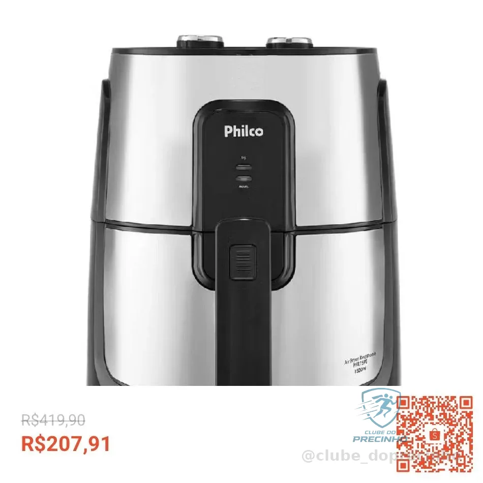 Air Fryer Philco 4,4L Antiaderente Redstone 1500W PFR15PI