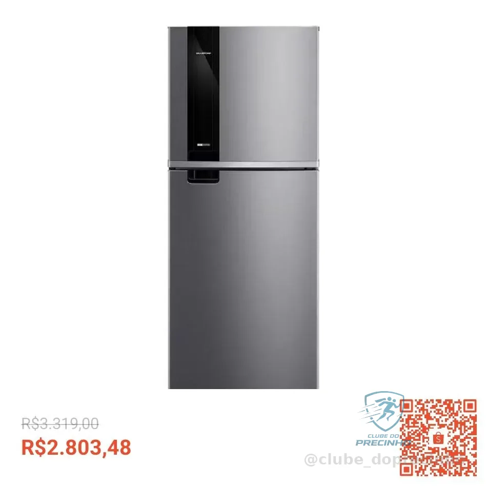 Geladeira Brastemp Frost Free 385 Litros Duplex Inox - BRM46MK