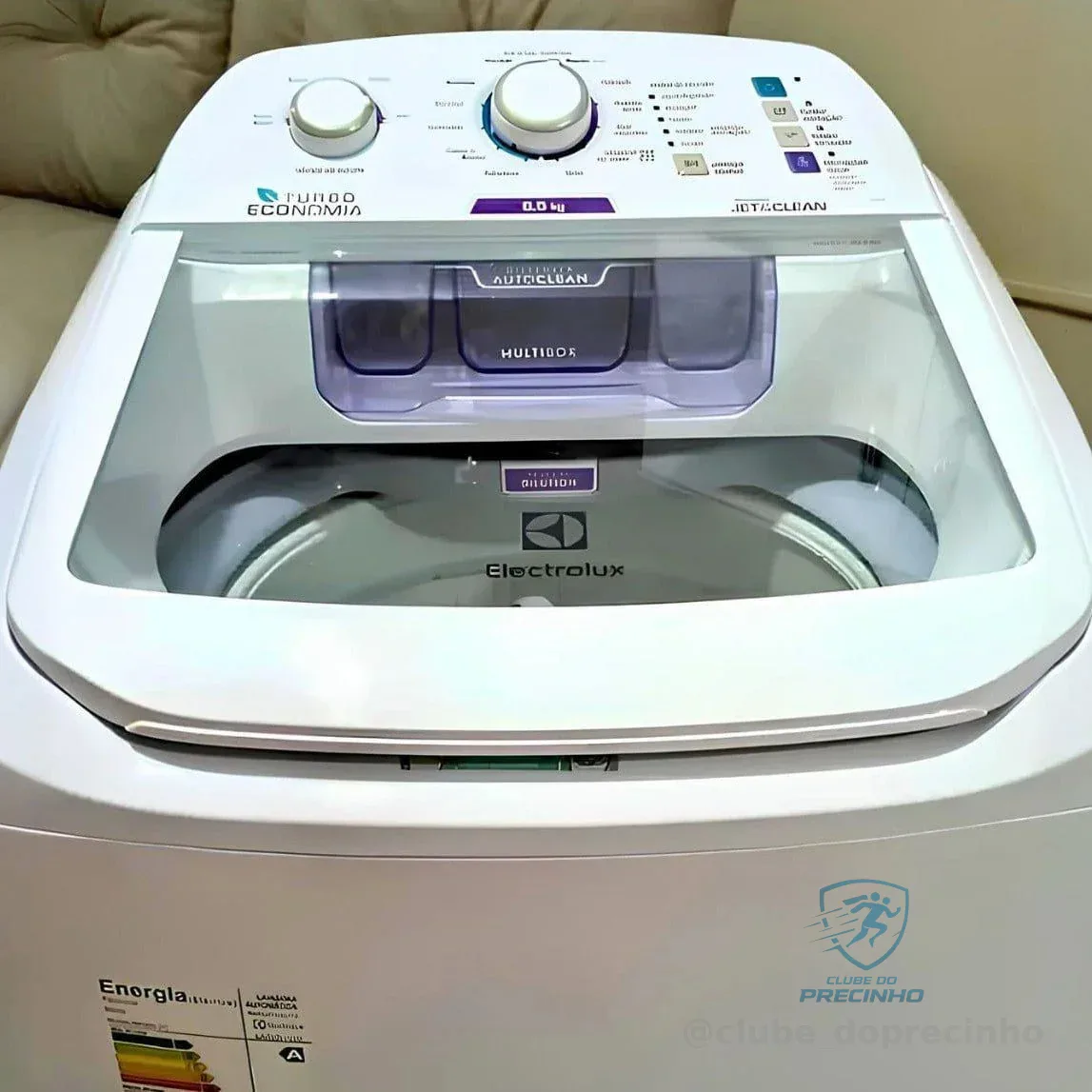 Máquina de Lavar Electrolux 8,5kg Branca Turbo Economia com Jet&Clean e Filtro Fiapos (LAC09)