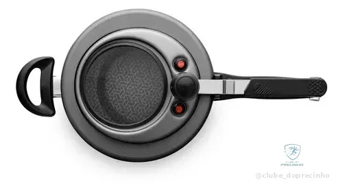 Panela De Pressão Antiaderente Com Visor Grafite 4,5 Litros Mta