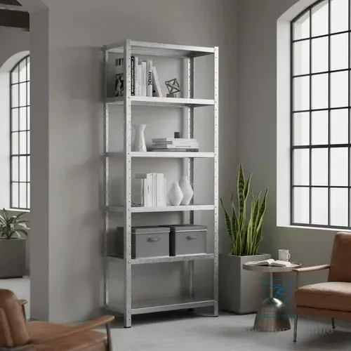 Estante Prateleira De Aço 60cm 6 Bandejas Galvanizada Prateado