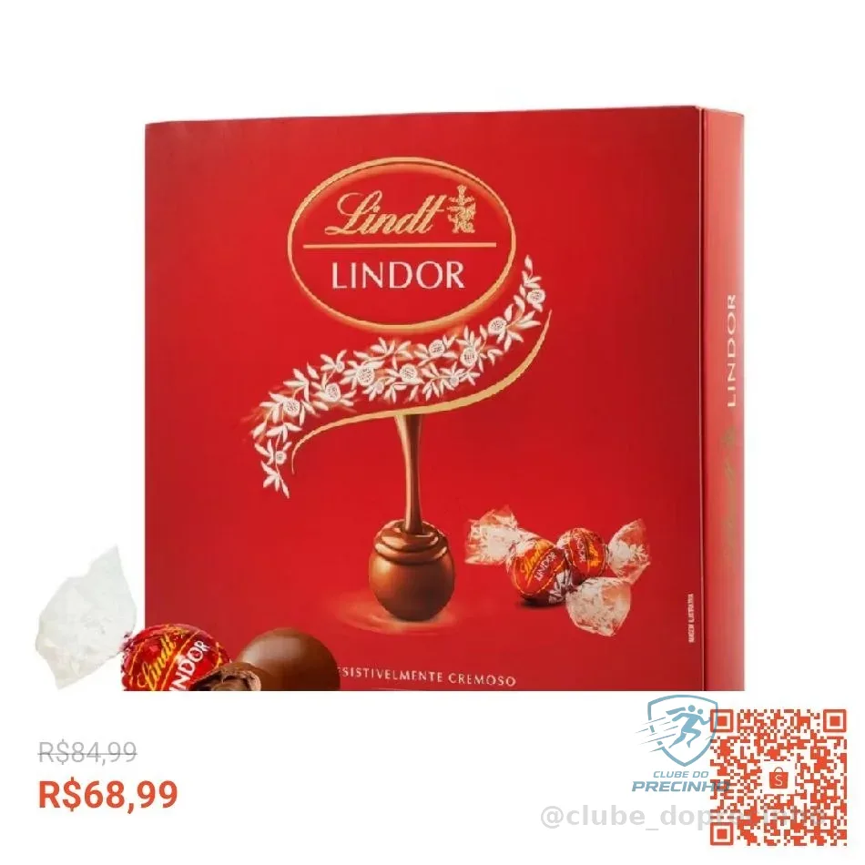 Caixa de Bombons Lindt Lindor ao Leite 112GB