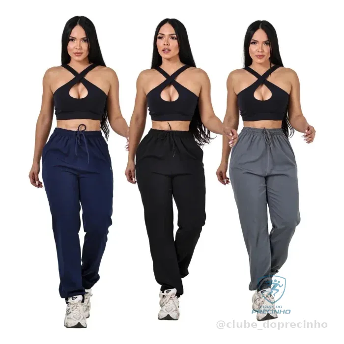 Kit 3 Calças Jogger Femininas Mercado Livre