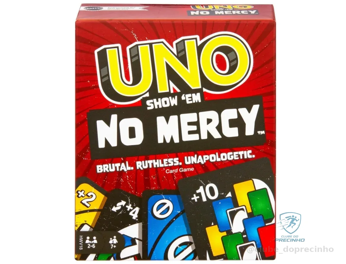 UNO Jogo de Cartas No Mercy 7 anos