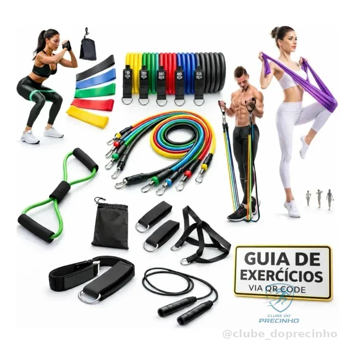 Kit 20 elásticos Thera Cord Mercado Livre