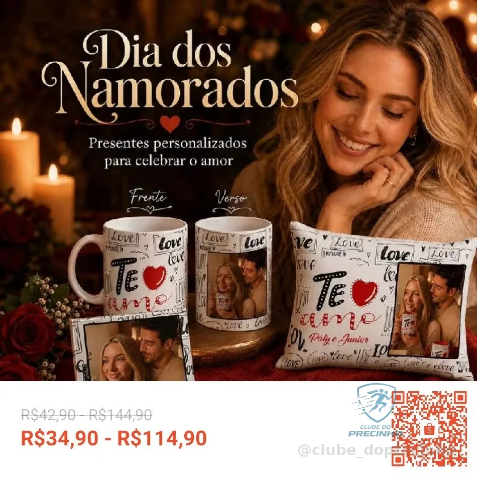Kit Namorados Caneca Casal Namorado Namorada Dia dos Nome Foto Personalizado Porcelana Presente