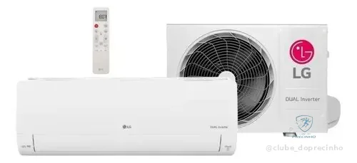 Ar Condicionado Inverter LG Dual Voice Ai 12.000 Btus Frio R-32 Branco 220v
