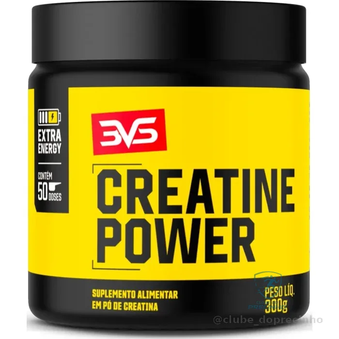 Creatina Monohidratada Power Extra Energy 300g 3VS Nutrition Mercado Livre