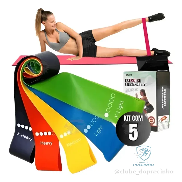 Kit 5 Elástico Treino Super Mini Band Mercado Livre