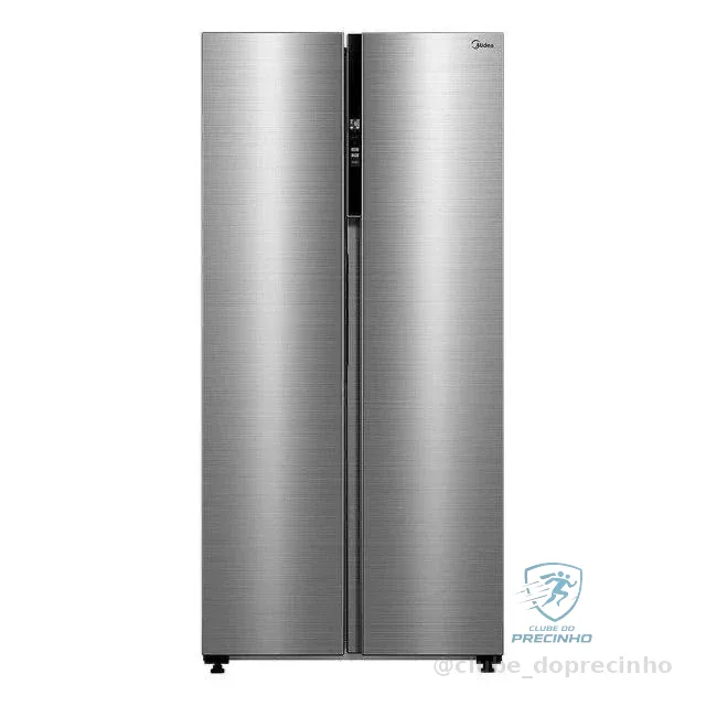 Geladeira Frost Free Side By Side 442L Cor Inox Midea MDRS598FGA041-127v