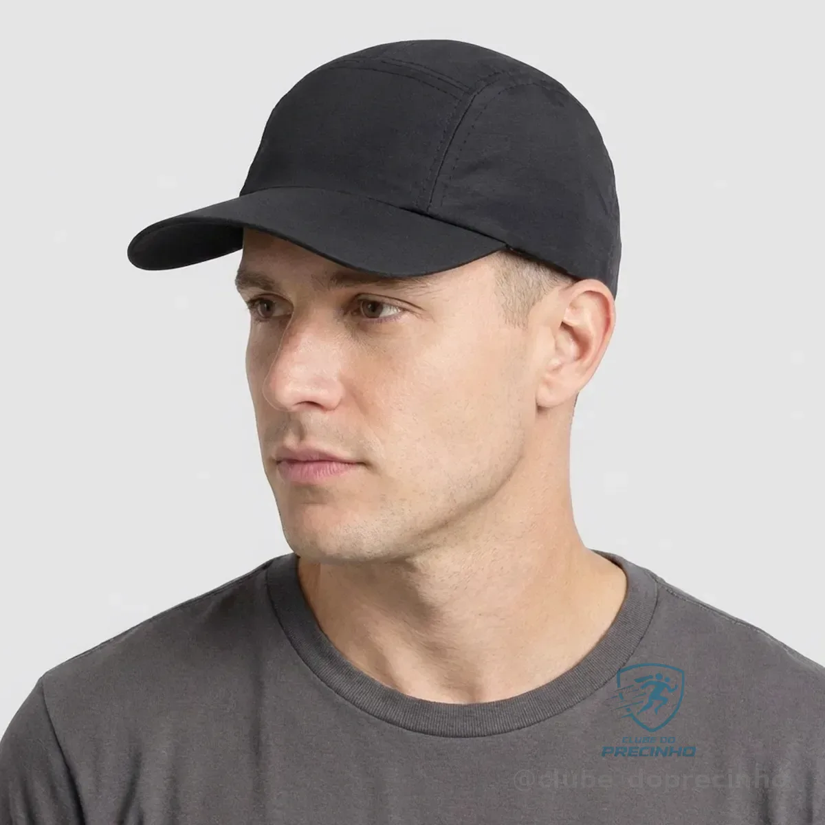 Boné Snugg Poliéster Preto - FutFanatics