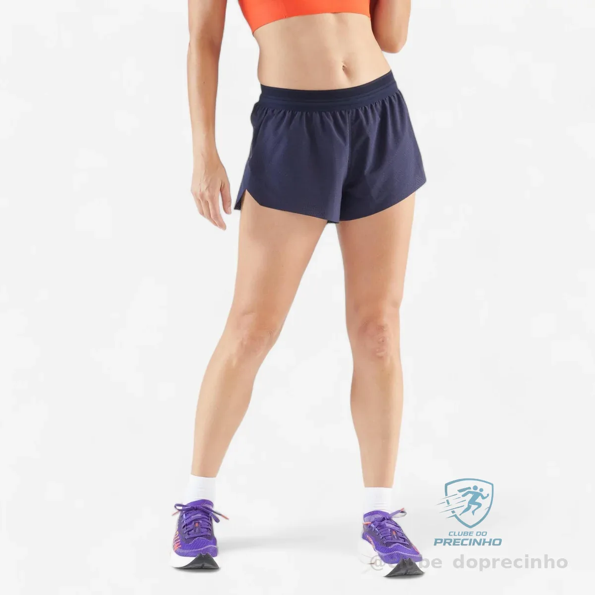 Short Feminino de Corrida 900 Light Kiprun Marinho