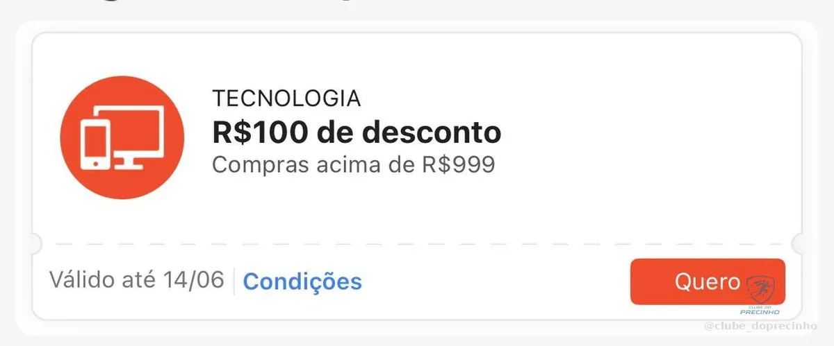 Cupom Shopee Tecnologia