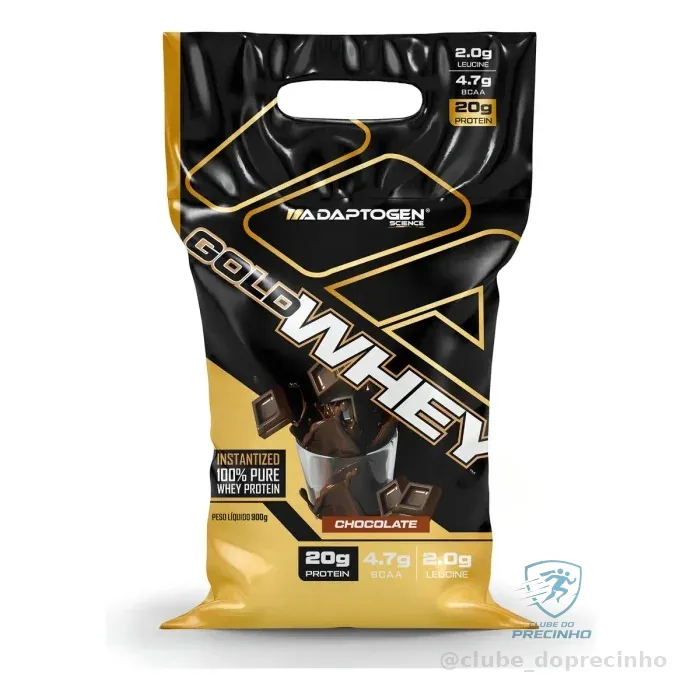 100% Gold Whey Adaptogen 900g Chocolate Mercado Livre