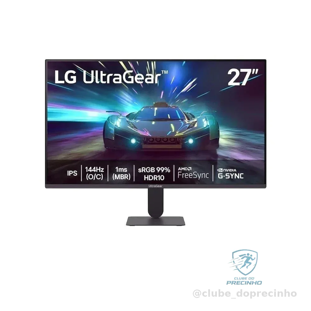 Monitor Gamer 27 UltraGear 27G411A-B 144Hz Full HD 1MS MBR G-SYNC FreeSync LG