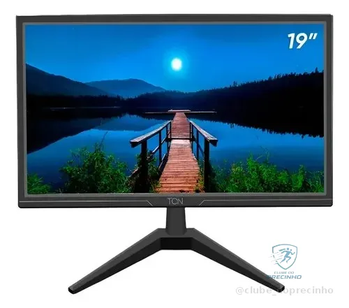 Monitor Office 19  Tcn Led Tn Hd Flat 60hz 5ms Hdmi/vga Preto 127/220v