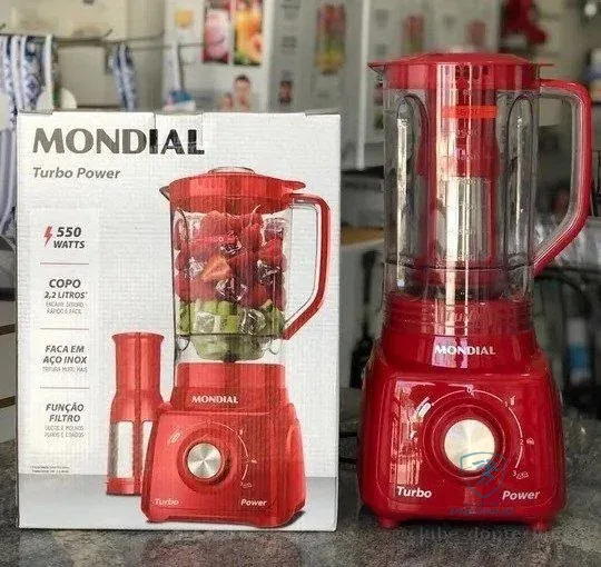 Liquidificador Turbo Power Mondial 550w L-99 Fr Vermelho 220v