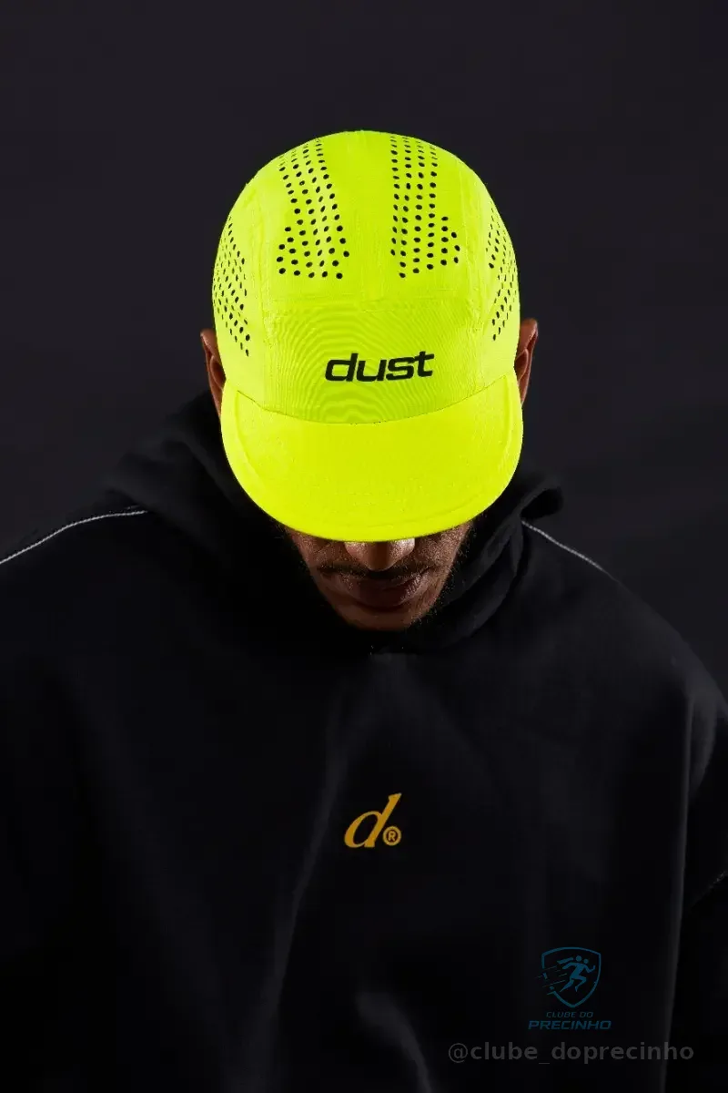 Boné Five Panel Performance Airtech Fluor Esportivo Dust Amarelo Un Lisa