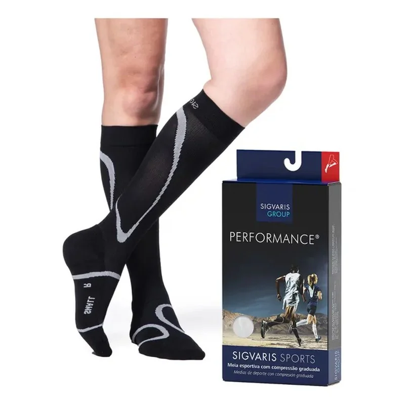Meia 3/4 De Compressão Sigvaris Corrida Ciclismo 20-30mmhg