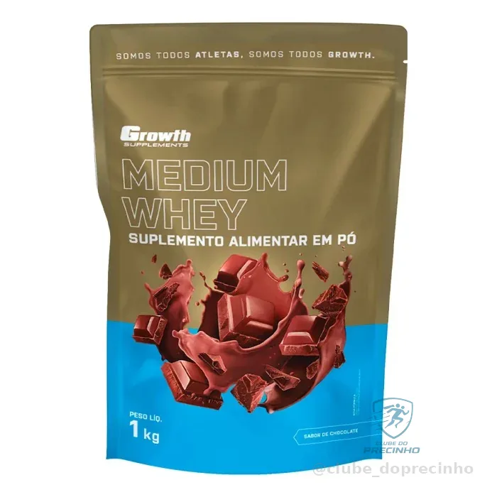 Whey Protein Growth 1kg Chocolate Mercado Livre