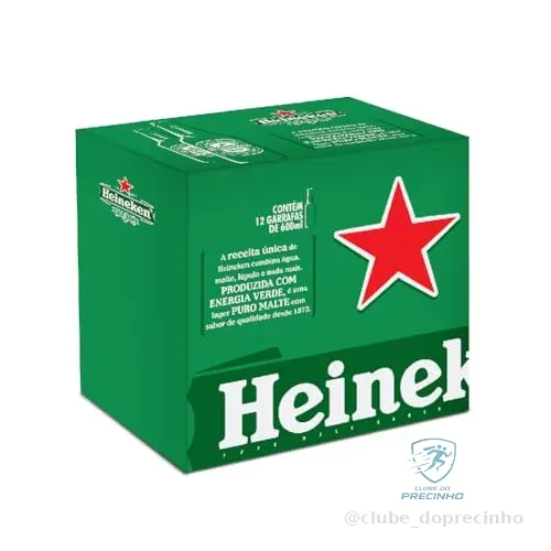 Cerveja Heineken Garrafa 600ml - 12 unid.