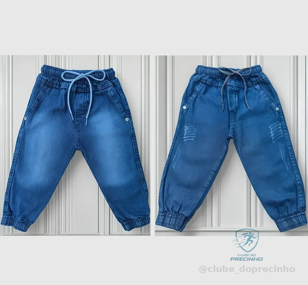 Calça Jeans Jogger Menino (Tam. 6M a 3A) Mercado Livre