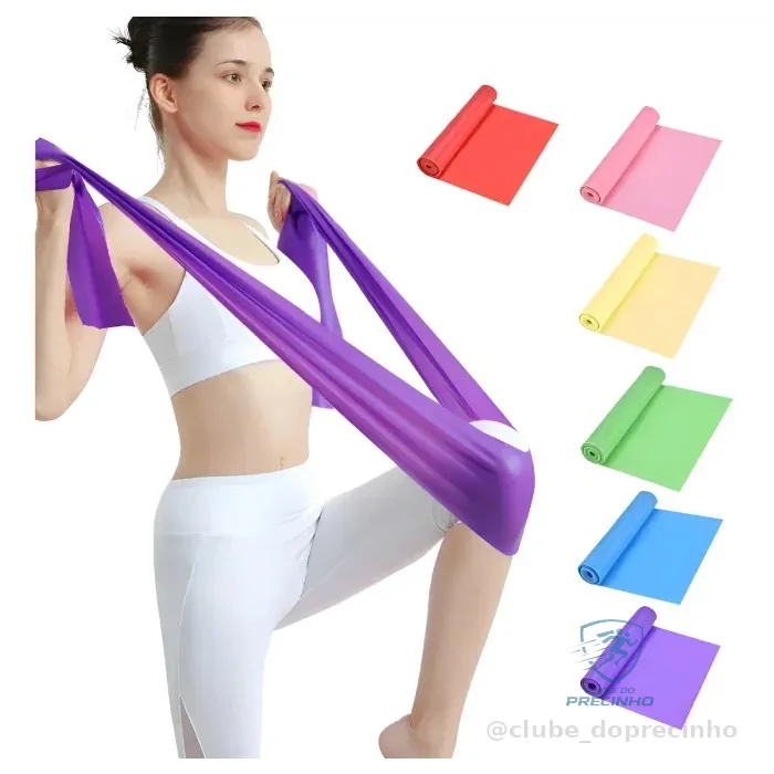 Faixa elástica para fisioterapia, yoga e pilates Mercado Livre