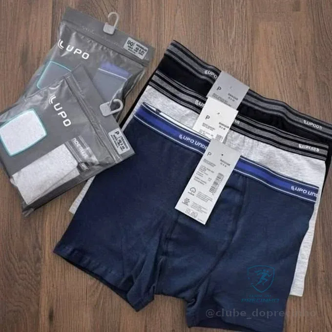 Kit 4 Cuecas Boxer Lupo Algodão Confortável Box Original Mercado Livre