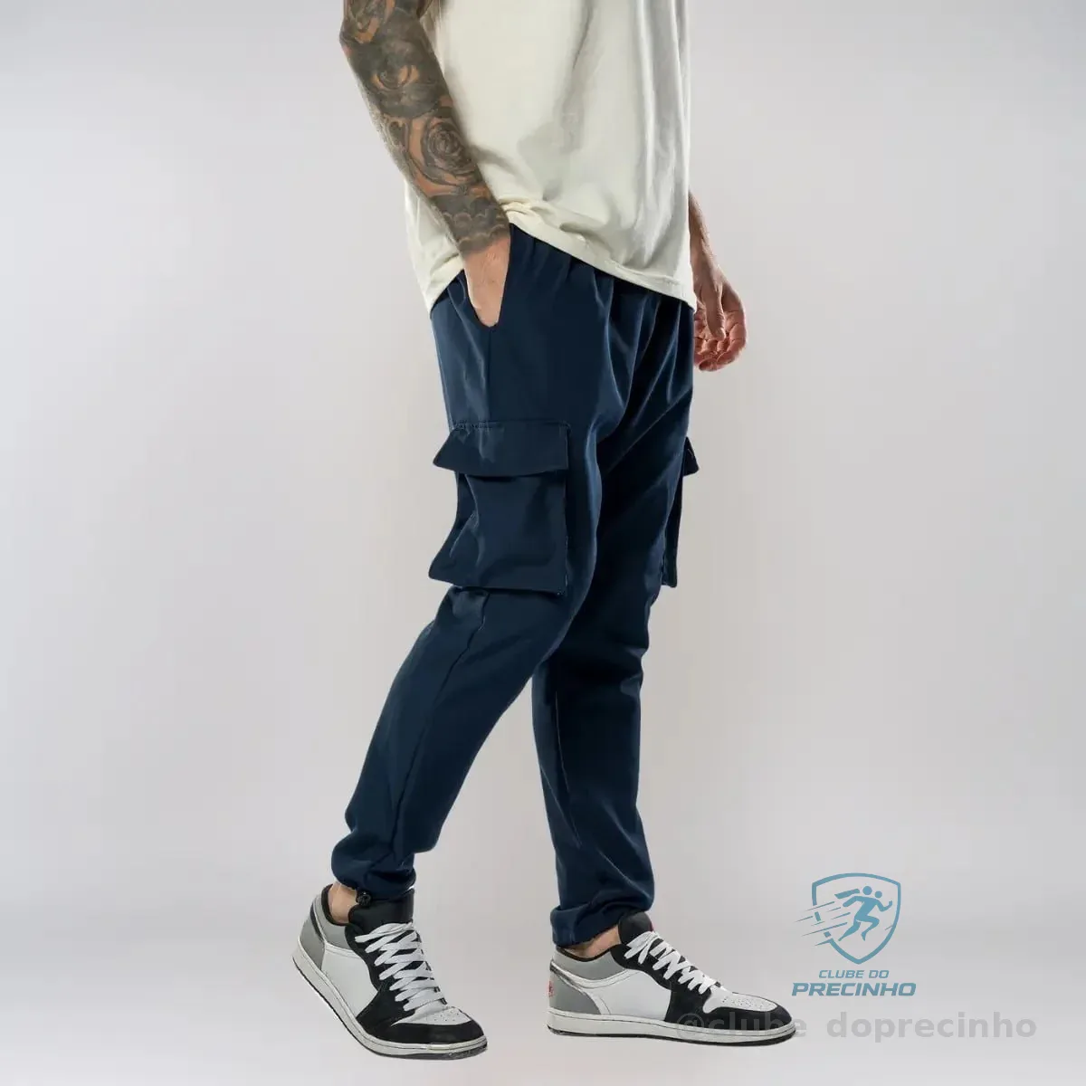 Calça Jogger Cargo Sarja Streetwear Mercado Livre