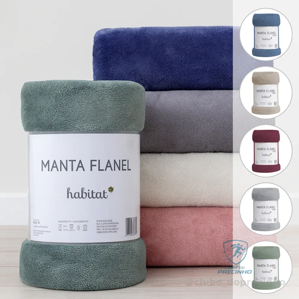 Manta De Microfibra Queen Casal Toque Extra Macio Antialérgico Quentinho Flanel Habitat Shopee