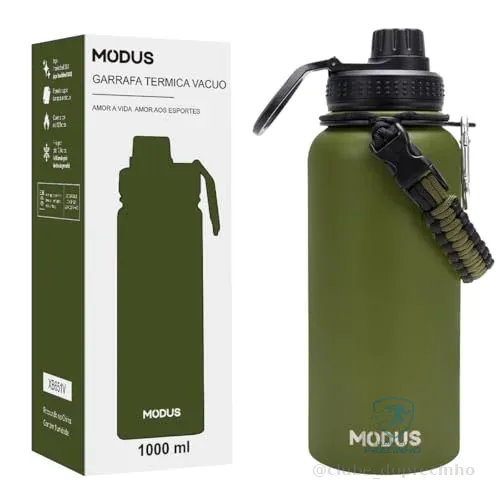 MODUS Garrafa Térmica Esportiva De Aço Inoxidável Com Isolamento A Vácuo De 950ML (Verde)