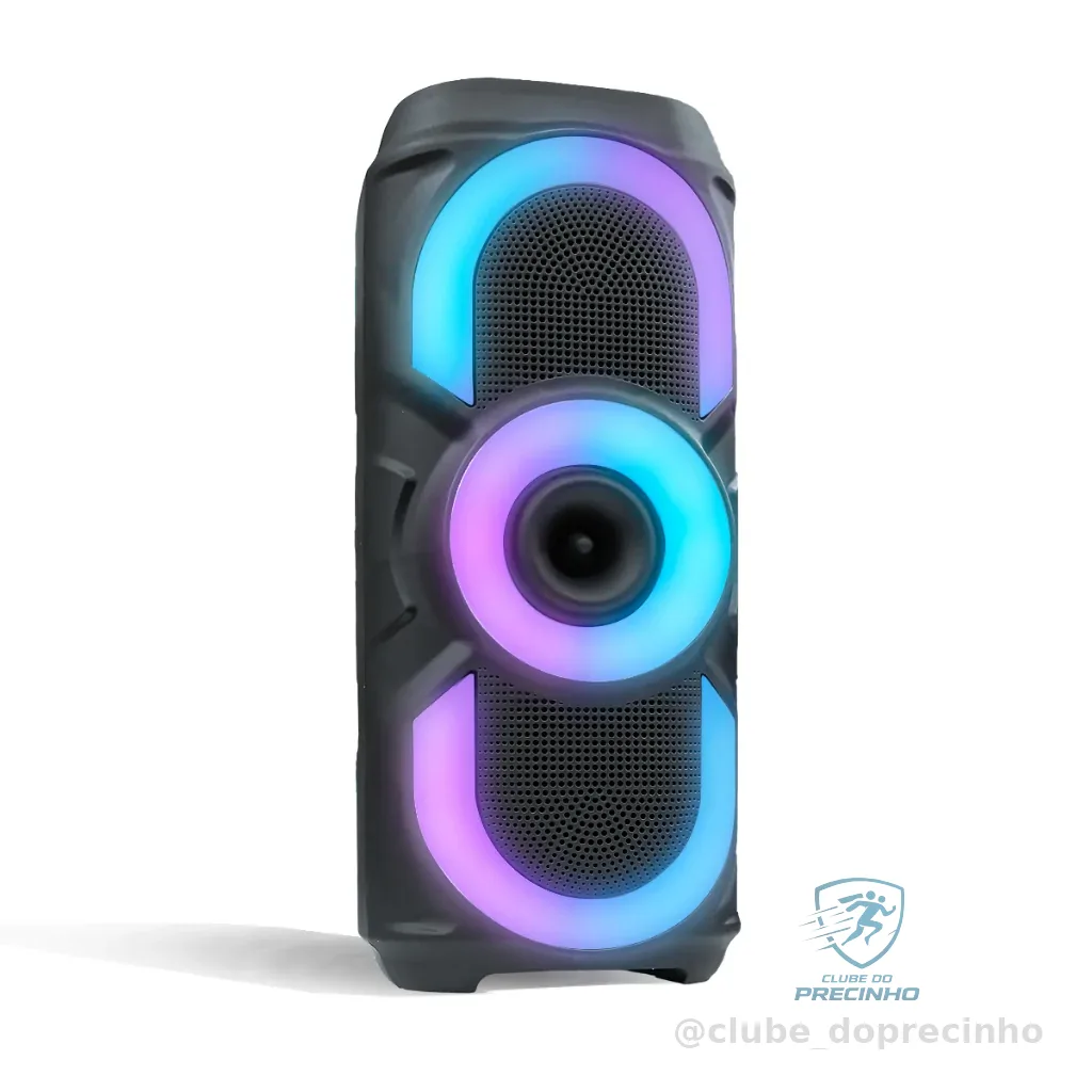 Caixa De Som Bluetooth Portátil RGB Potente TWS USB Estéreo 30/50W Para Praia, Festa ou Viagem-Xtrad Shopee