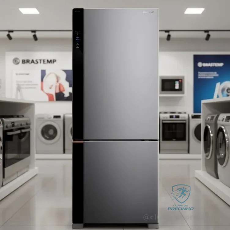 Geladeira Inteligente B= Smart Brastemp Frost Free Inverse 500 Litros Cor Inox - BRE66AK Bivolt