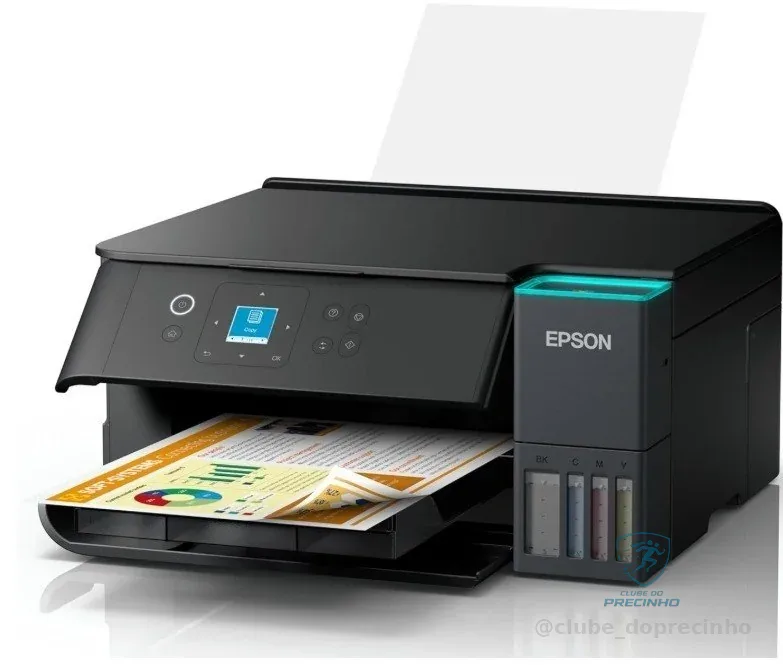 Multifuncional Epson EcoTank L4360, imprime frente e verso automático, Wi-Fi
