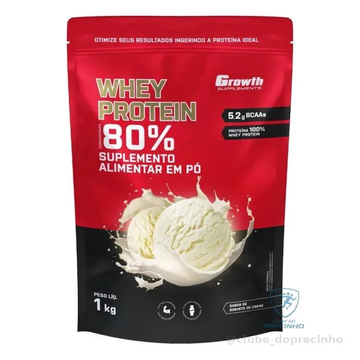 Whey Growth 1kg Sorvete Creme Mercado Livre