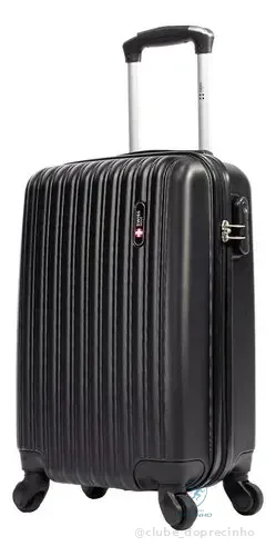 Mala De Bordo 10kg Pequena Londres Swiss Move Preto
