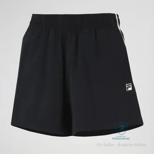 Shorts Feminino Fila Heritage F-Box, Preto, GG