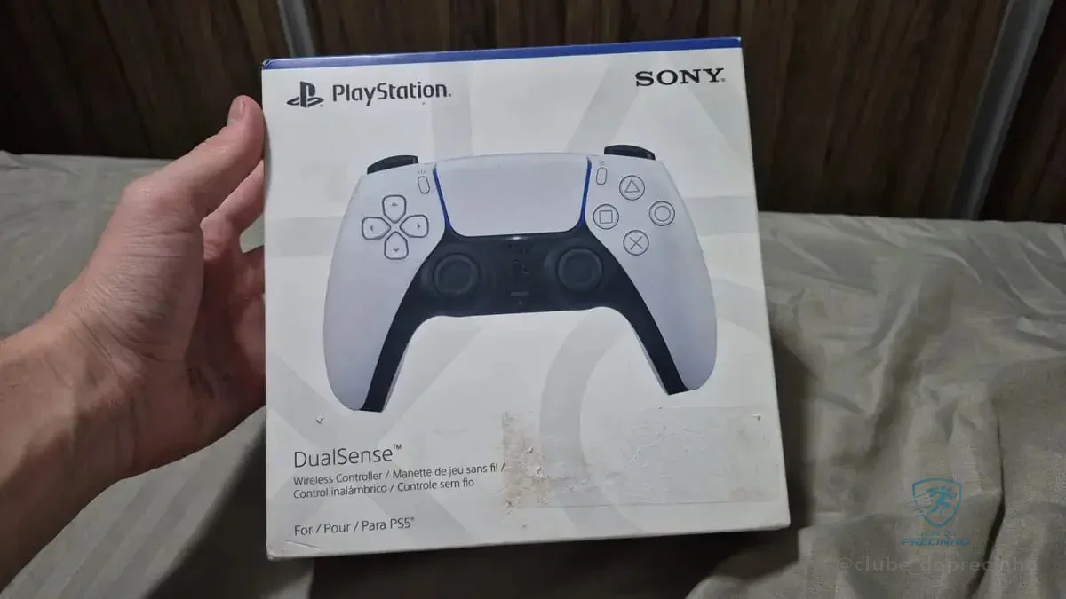 Controle Joystick Sem Fio Sony PlayStation DualSense Branco Mercado Livre