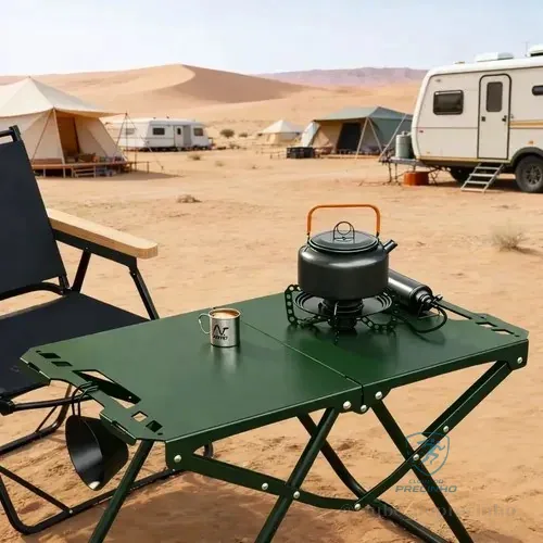 Mesa Dobrável USD Tática de Aço para Camping e Praia - Verde Mercado Livre