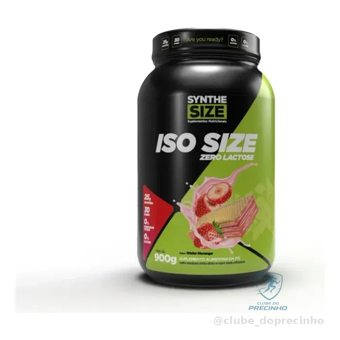 Iso Size Zero 900g Whey Isolado Sabor Wafer Morango Mercado Livre