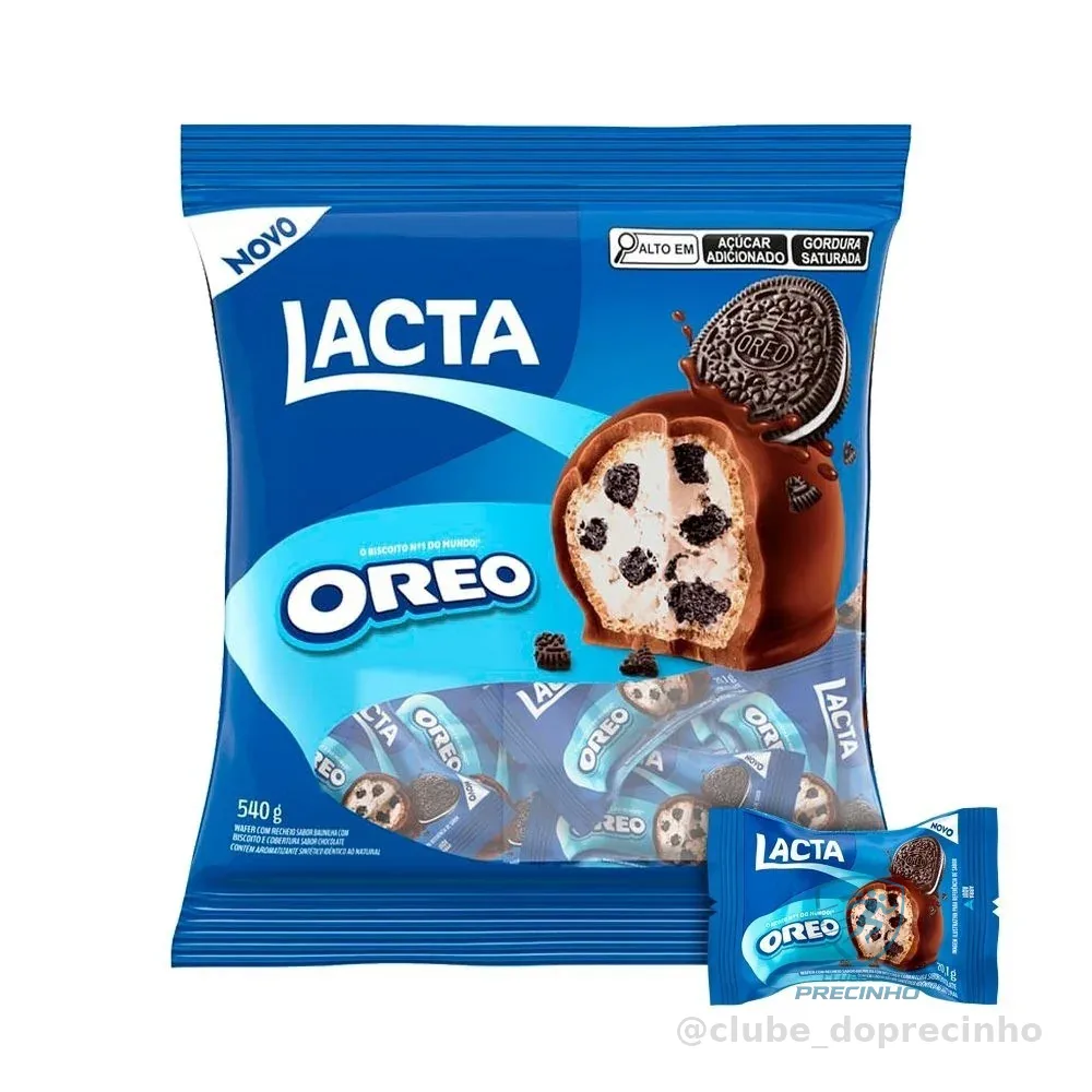 Chocolate Bombom Lacta Oreo 540g