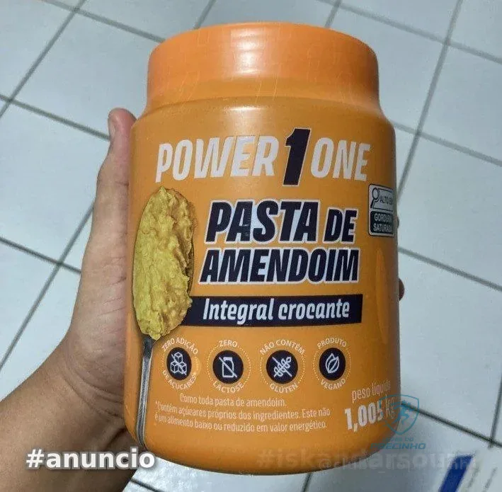 Pasta de Amendoim Crocante (1,005kg), Power One