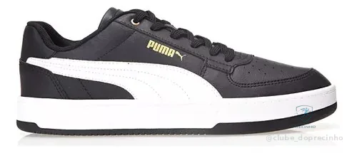 Tênis Masculino Caven 2.0 Puma Puma Black-puma White-gold Liso 42