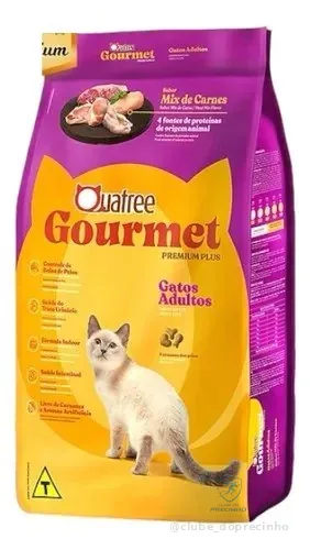 Ração Gatos Adultos Quatree Gourmet Mix De Carnes 10,1kg
