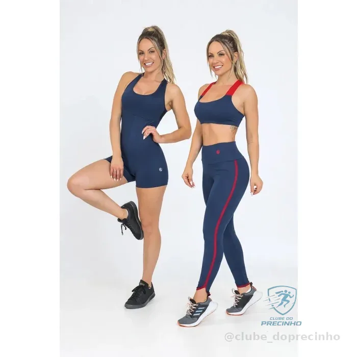 Kit Fitness Viés - Top, Legging e Macaquinho Mercado Livre