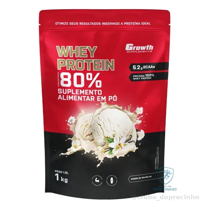 Whey Growth 1kg Baunilha Mercado Livre