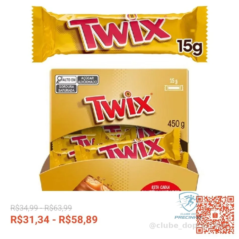 Twix Chocolate de 15GB Cada Mars