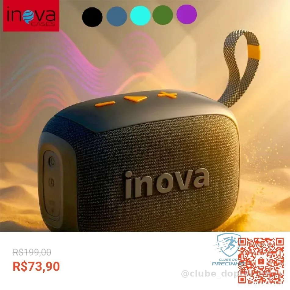Inova caixa de som blootooth Portátil Go 4 Com Bateria Esportiva À Prova D 'Água pen drive FM TWS caixinha de som