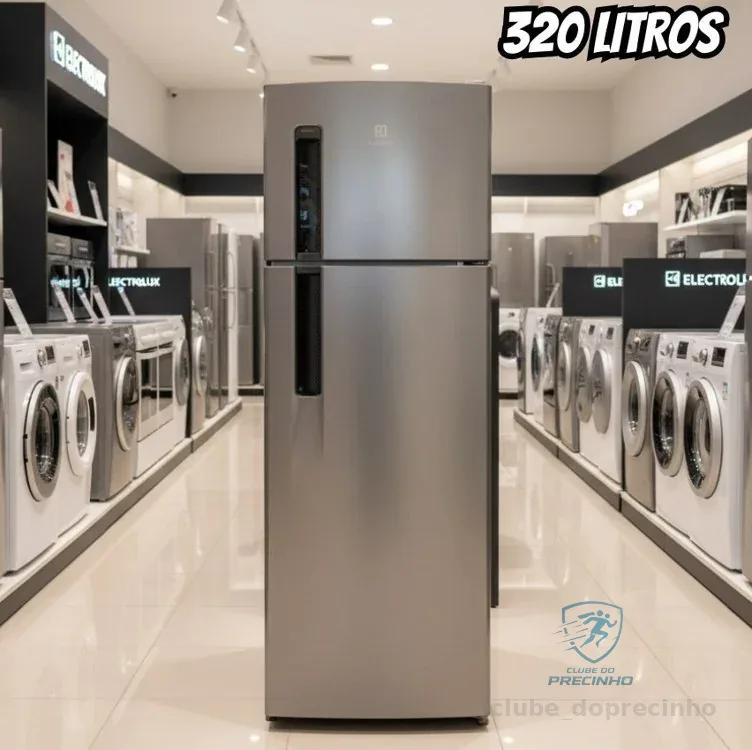 Electrolux Geladeira Electrolux Frost Free 320L Duplex Inox Look (TF38S) 127V