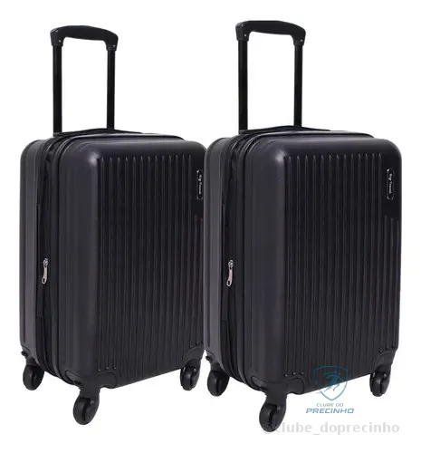Kit Mala 10kg  Casal Viagem Giratória Anti-furto Abs Férias